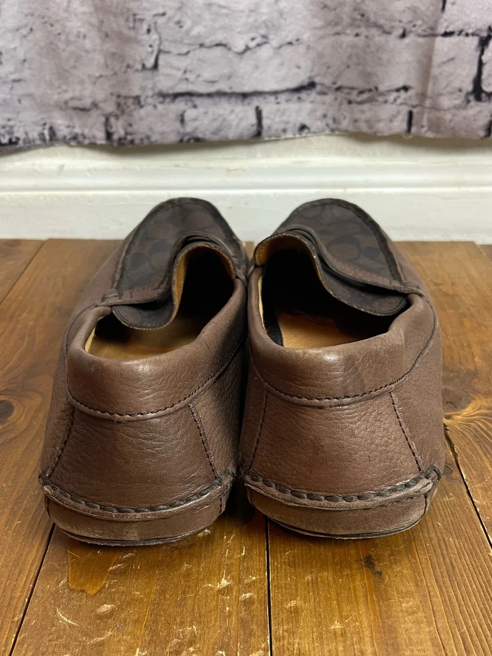 Coach Mens Mercer Penny loafers brown size 11D